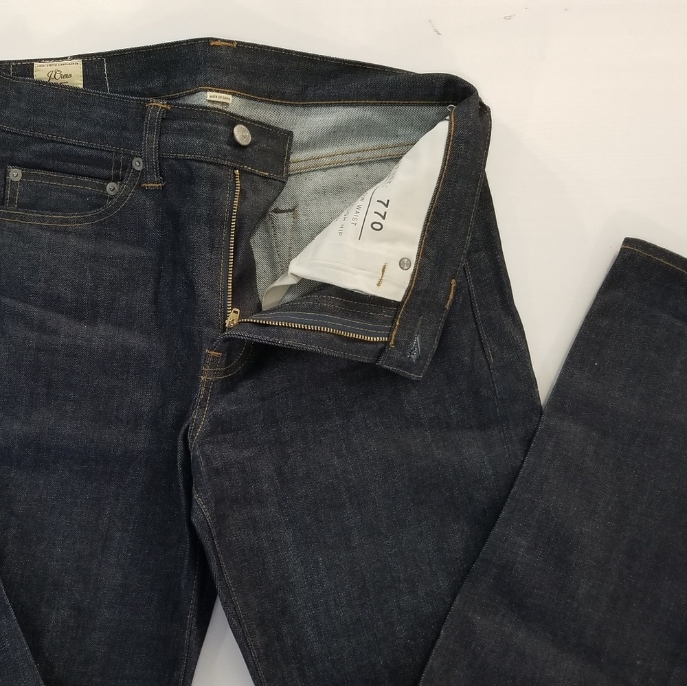 J.Crew 770 Blue Japanese Kaihara Slim Selvedge De